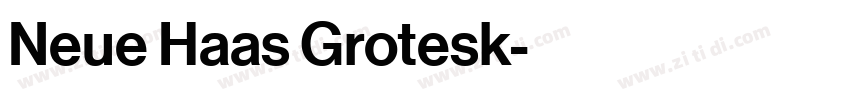 Neue Haas Grotesk字体转换